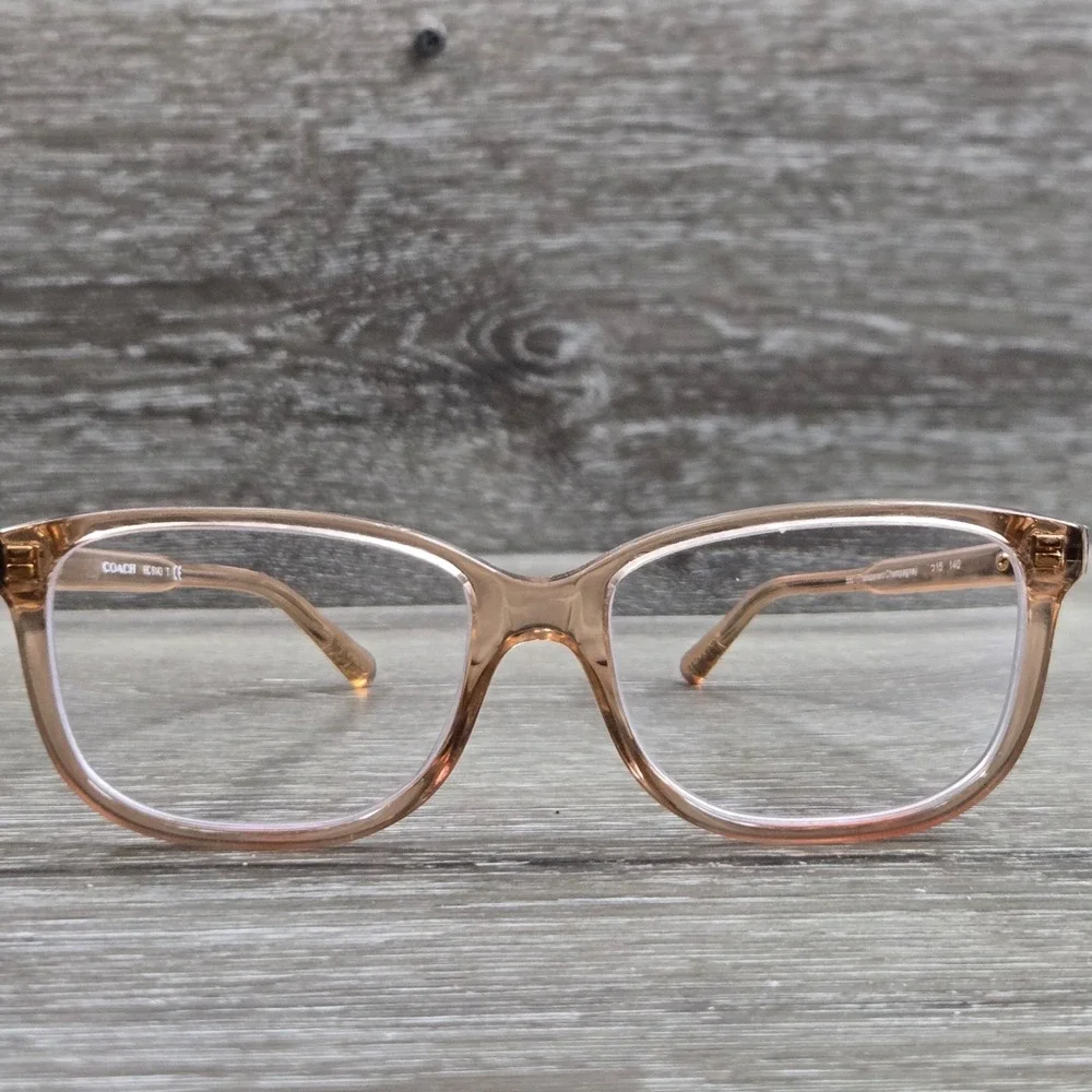 Coach HC6143 5661 Transparent Champagne Full Rim Womens Eyeglass Frame only